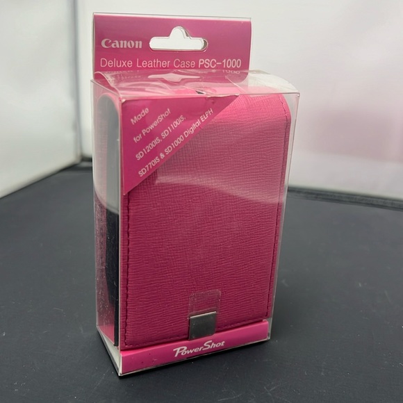 Canon Powershot Leather Case DS1200IS  pink Brand New - Picture 1 of 1